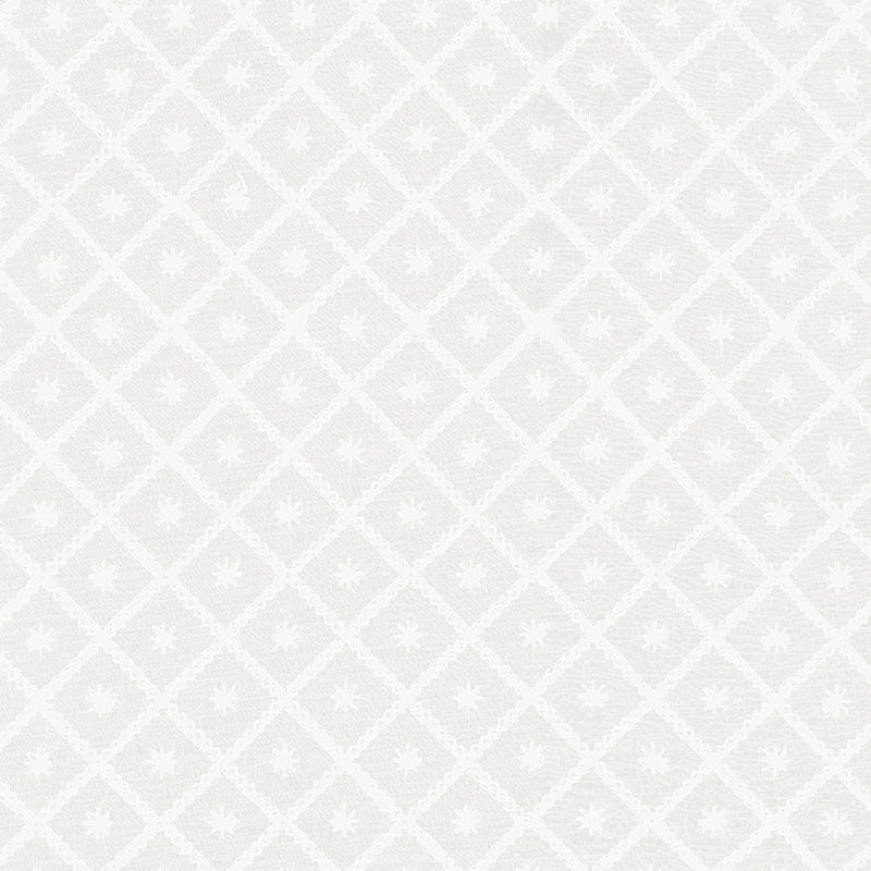 Purchase sample of 55550 Isabella Sheer Embroidery, Ivory by Schumacher Fabric