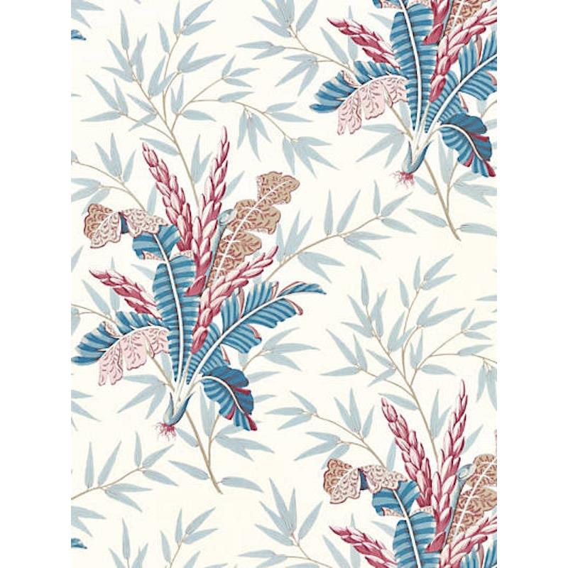 JP 00014485 Malay Bahar Peacock Rose by Old World Weavers Fabric