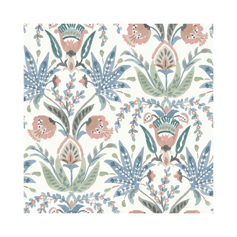 Sample MN1912 Seaside Jacobean, Mediterranean by York Wallpaper