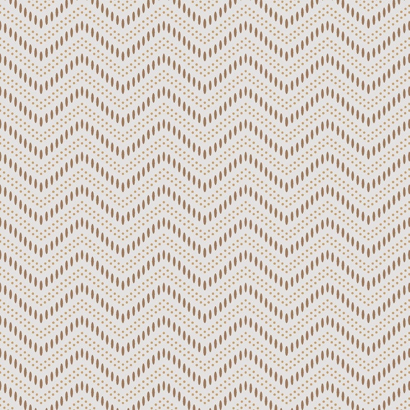 Sample 6483 Chevron Dots, Natural By Borastapeter Wallpaper