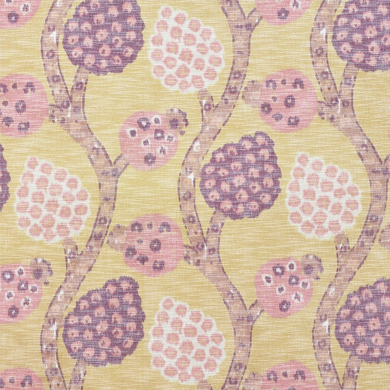 Purchase sample of 177991 Annabel Warp Print, Gold by Schumacher Fabric