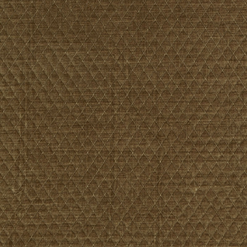 Purchase sample of 66921 Paley Quilted Velvet, Praline by Schumacher Fabric