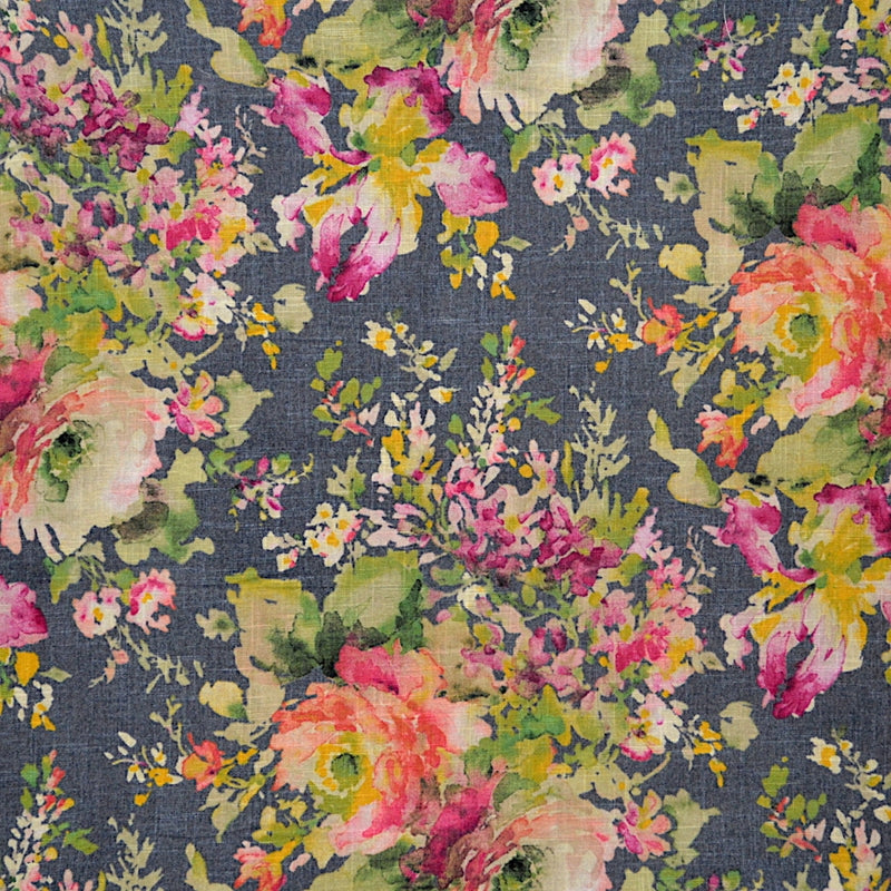 Save 8517 Tijuana Char Multicolored Floral Multipurpose Magnolia Fabric