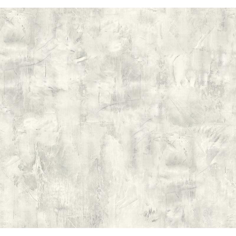 Sample LW51710 Living with Art, Rustic Stucco Faux Metallic Silver and Snowstorm Seabrook Wallpaper