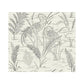 Sample GR5953 Grandmillennial, Fernwater Cranes Black/Gray York Wallpaper