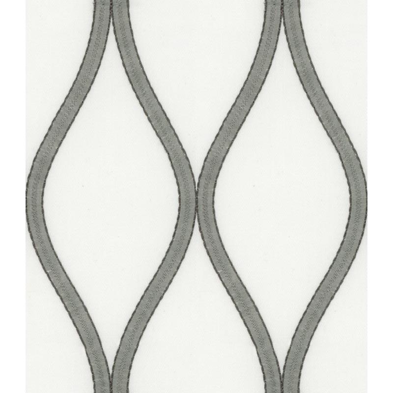 Looking 34198.11.0 Sofia Pebble Geometric Grey by Kravet Design Fabric