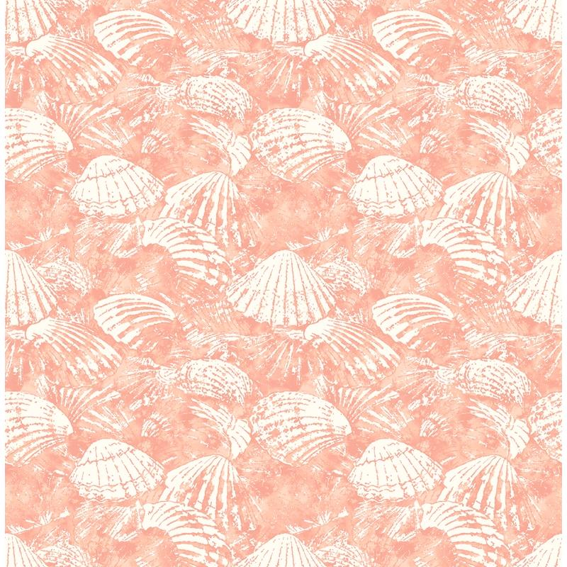 Sample 2904-25689 Fresh Start Kitchen and Bath, Surfside Coral Shells Wallpaper by Brewster