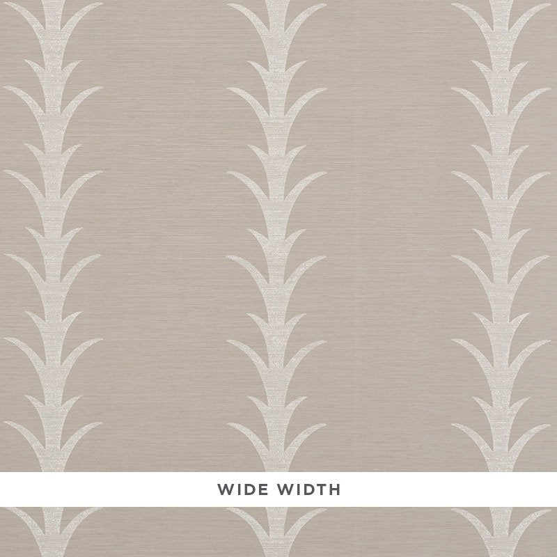 Save on 5008593 Acanthus Stripe Vinyl Grey Schumacher Wallpaper