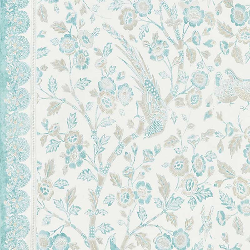 Sample SC 000116625 Anissa Print, Misty Island by Scalamandre Fabric
