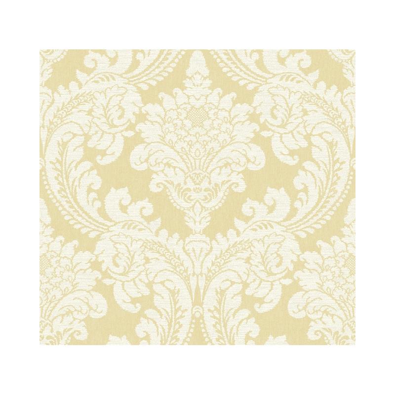 Sample GR6027 Grandmillennial, Tapestry Damask Yellow York Wallpaper