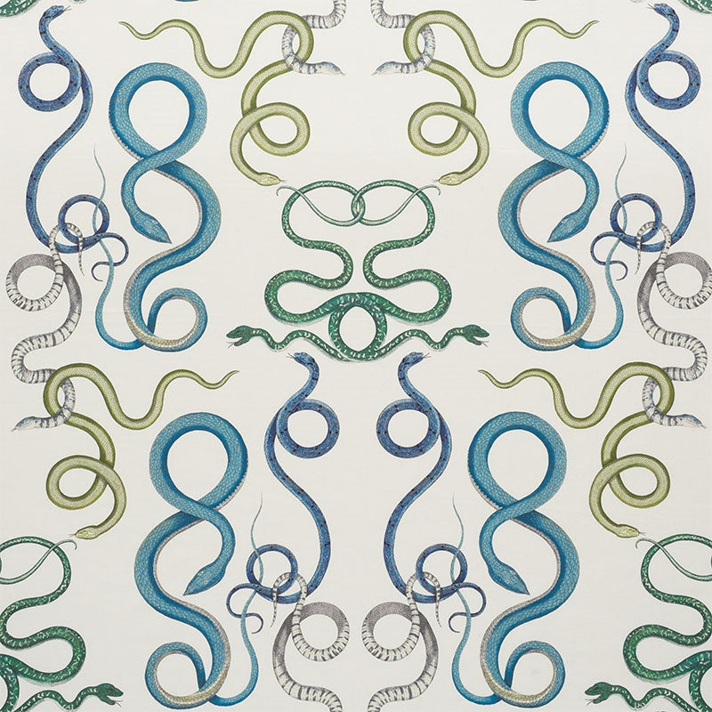 Purchase sample of 177660 Giove, Emerald  Sapphire by Schumacher Fabric