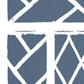 Sample 6020W-18 Lyford Trellis, Navy on White by Quadrille Wallpaper