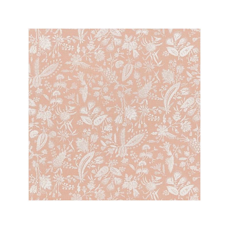 Looking 16605-001 Tulia Linen Print Blush by Scalamandre Fabric
