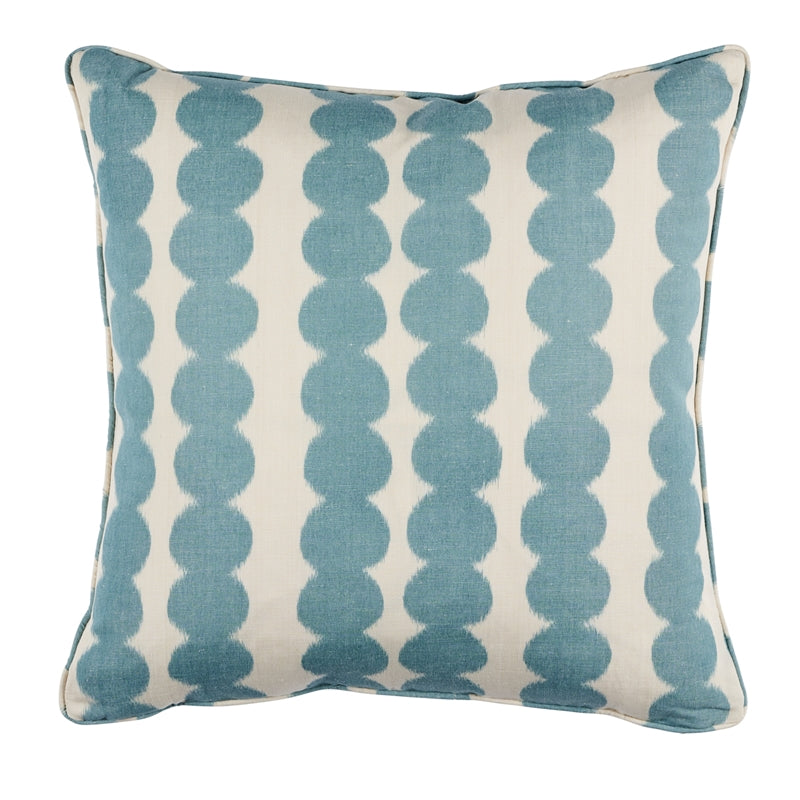 So17625406 | Full Circle 22" Pillow, Sky - Schumacher Furniture and Accessories
