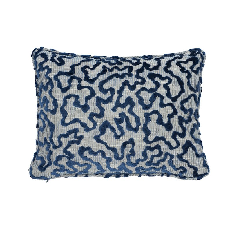 So7589105 Branson Embroidery 20&quot; Pillow Blue By Schumacher Furniture and Accessories 1,So7589105 Branson Embroidery 20&quot; Pillow Blue By Schumacher Furniture and Accessories 2,So7589105 Branson Embroidery 20&quot; Pillow Blue By Schumacher Furniture and Accessories 3