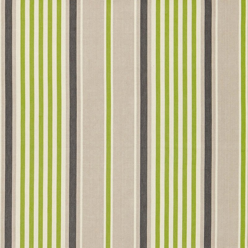 Purchase sample of 66012 Minzer Cotton Stripe, Vert by Schumacher Fabric