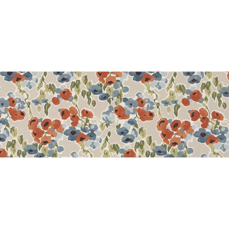 519047 | Fresh Bouquet | Persimmon - Robert Allen Home Fabric