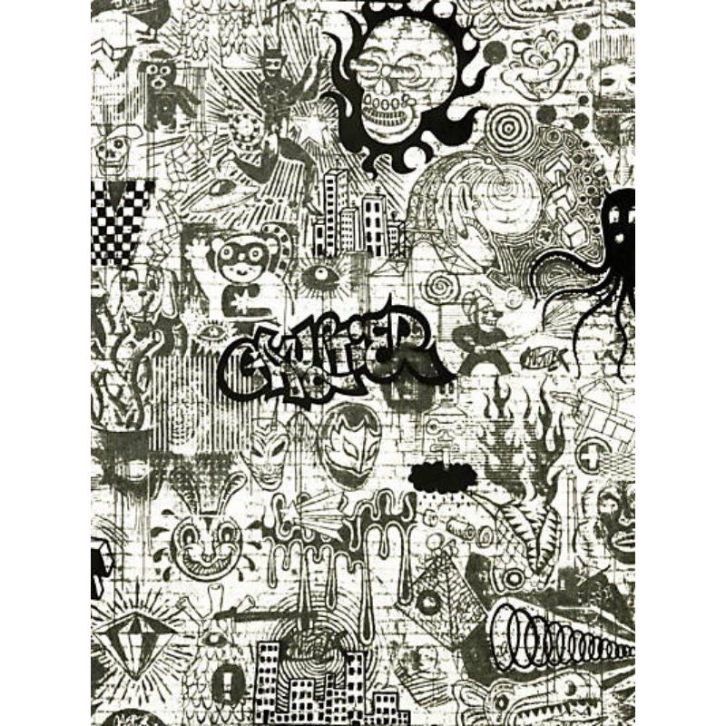 Sample WH000013312 Ernest, Noir by Jean Paul Gaultier Wallpaper