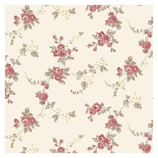 Order AF37708 Flourish (Abby Rose 4) Red Chic Rose Wallpaper by Norwall Wallpaper