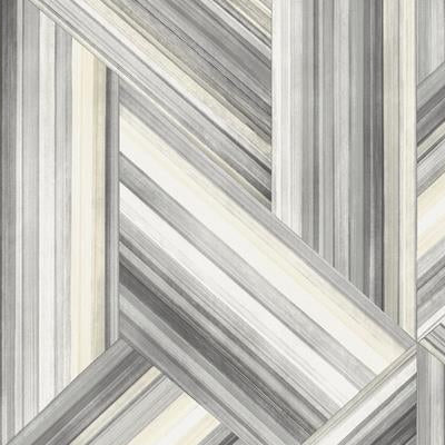 Order LW50108 Living with Art Geo Inlay Cove Gray and Carrara by Seabrook Wallpaper