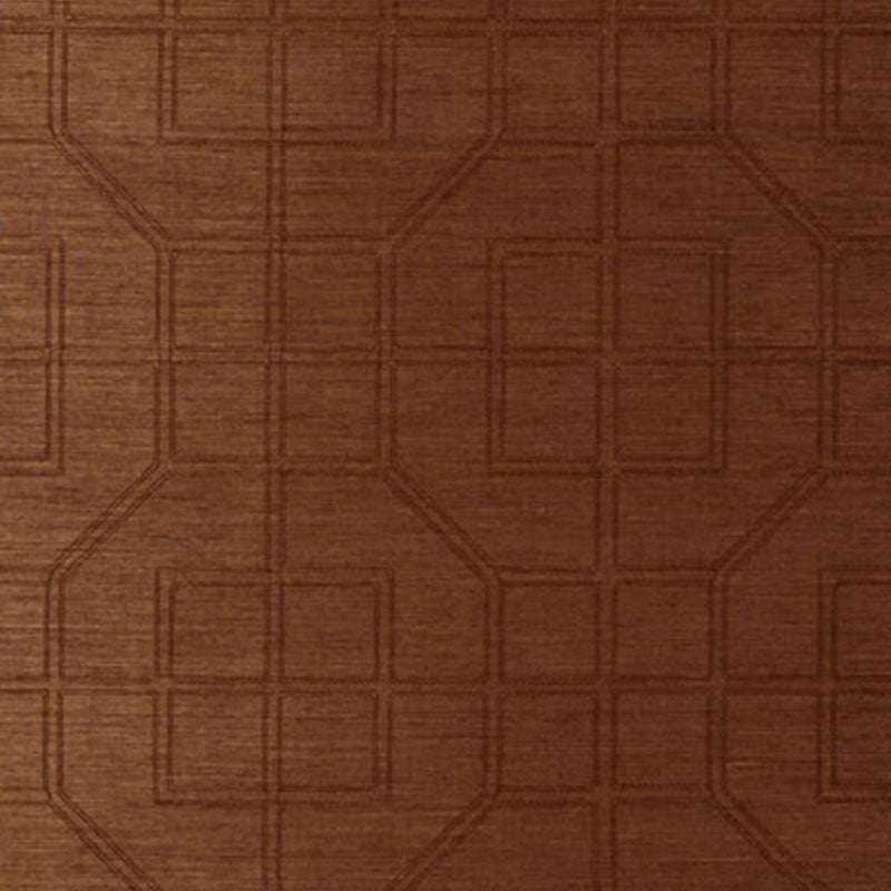 Purchase 5003554 Linyi Embroidered Fret Chestnut Schumacher Wallpaper