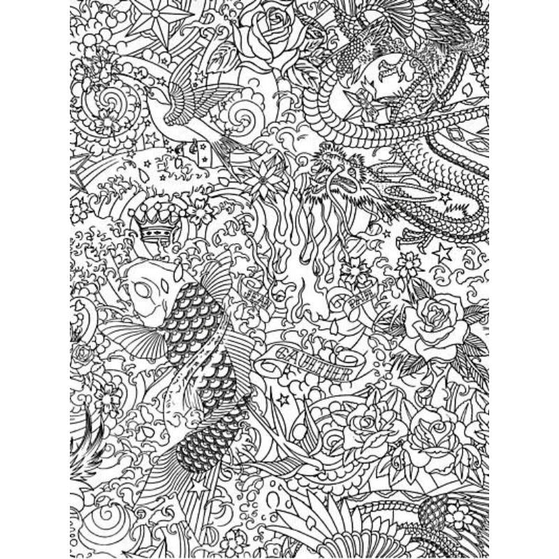 Sample WH000063303 Horimono, Noir by Jean Paul Gaultier Wallpaper