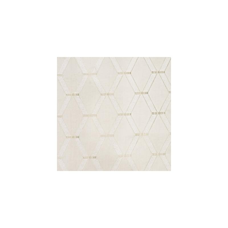 Find S3875 Vanilla White Geometric Greenhouse Fabric