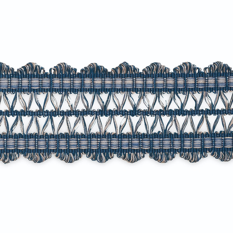 B181-8 | Nikita Braid, Marine/Taffy Multi - Schumacher Fabric