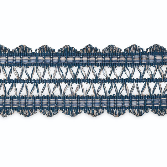 B181-8 | Nikita Braid, Marine/Taffy Multi - Schumacher Fabric