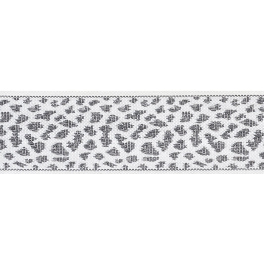 75855 | Leopard Tape, Grey - Schumacher Fabric