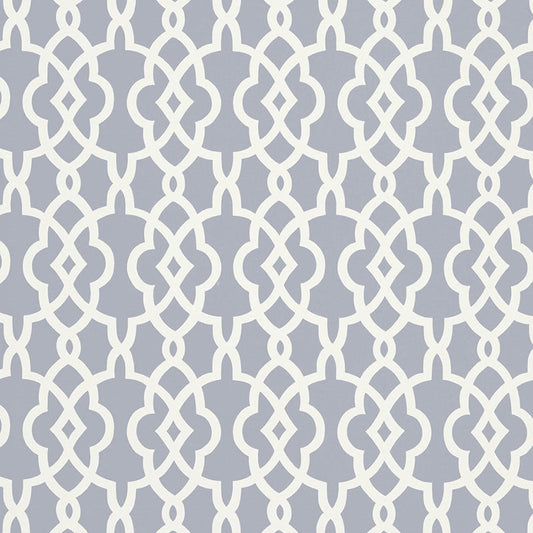 Select 5005142 Summer Palace Fret Wisteria Schumacher Wallpaper