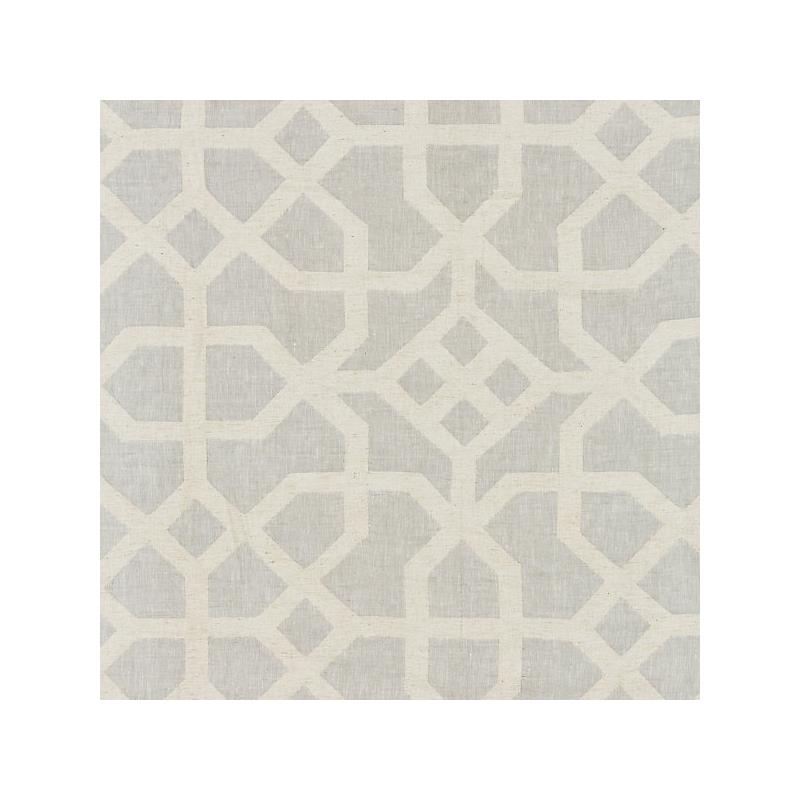 Sample 27149-003 Linen Lattice, Nickel and Greige - Scalamandre Fabric (SC 000327149)