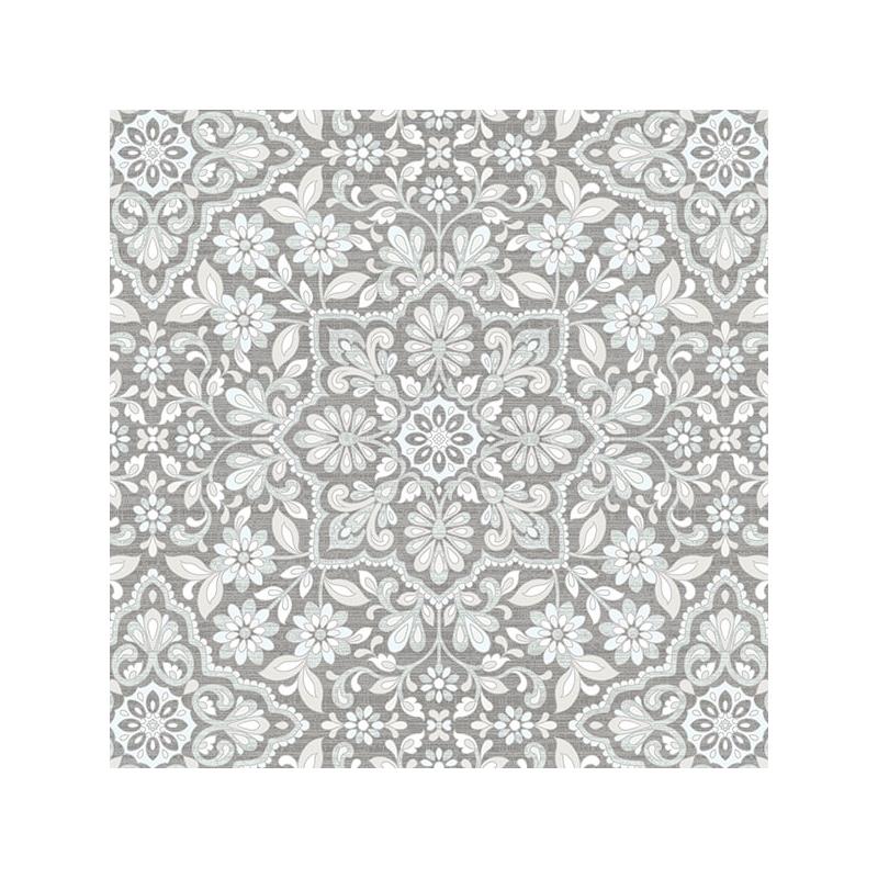 Sample FH37544 Farmhouse Living Floral Tile  Norwall Wallpaper