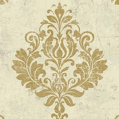 Select CB75505 Graftan Metallic Gold Damask by Carl Robinson Wallpaper