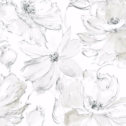 Purchase CL2520 Impressionist Floral Dreams Gray York Wallpaper