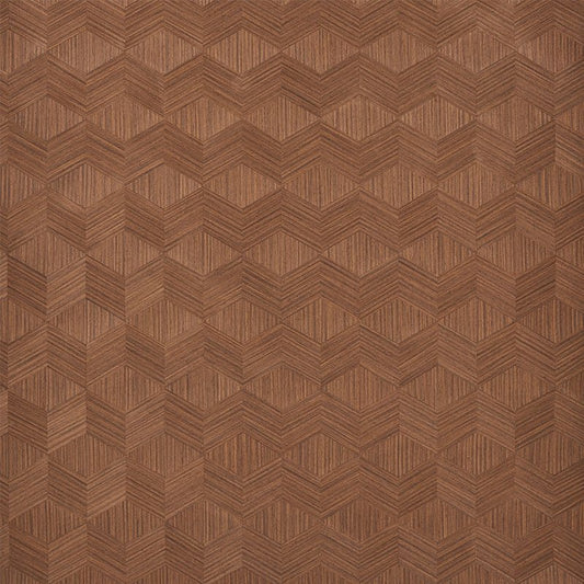Search 5009631 Chevron Inlay Walnut Schumacher Wallpaper