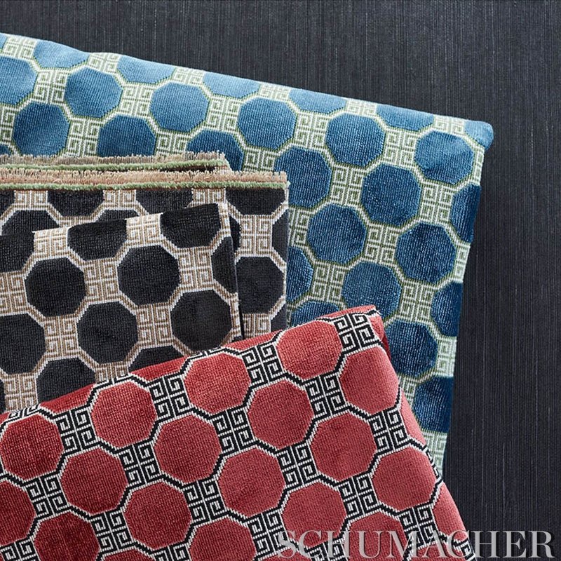Select 72795 Octavia Velvet Onyx Schumacher Fabric