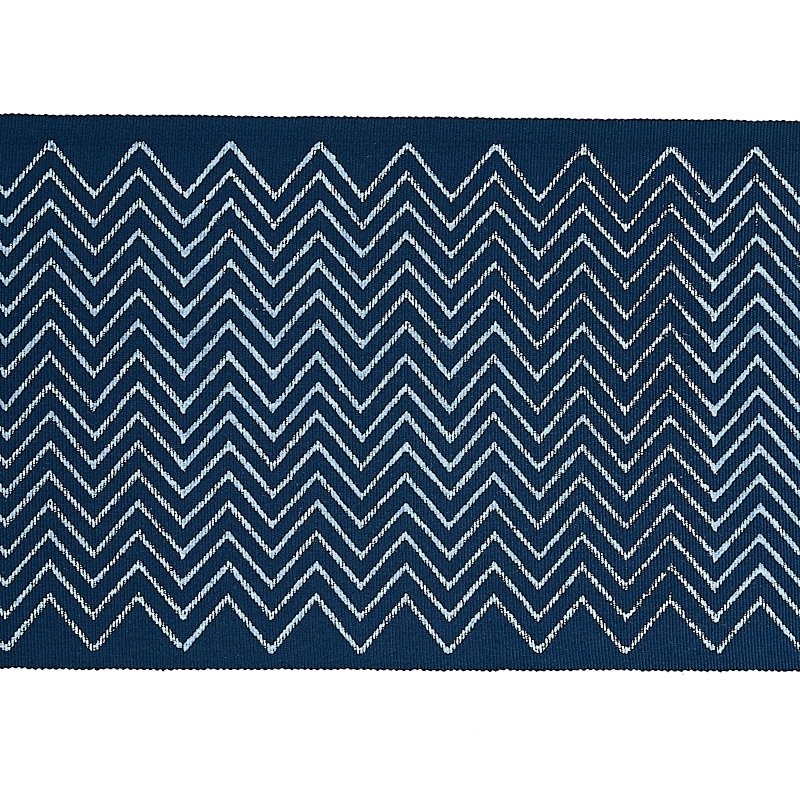 Select 79652 Leora Hand Blocked Tape Indigo by Schumacher Trim