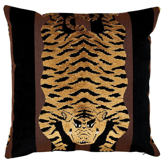 So7907203 Zealand Check 16" Pillow Navy Multi By Schumacher Furniture and Accessories 1,So7907203 Zealand Check 16" Pillow Navy Multi By Schumacher Furniture and Accessories 2