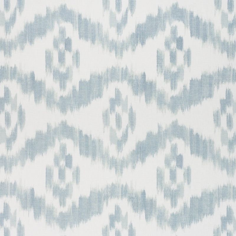 Purchase sample of 177821 Madaket Ikat, Sky by Schumacher Fabric