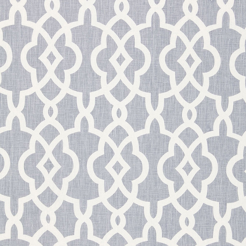 Purchase sample of 174592 Summer Palace Fret, Wisteria by Schumacher Fabric