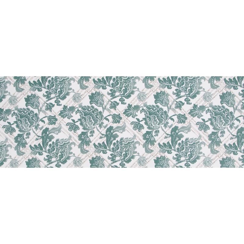 513202 | Floral Lattice | Aloe - Robert Allen Home Fabric