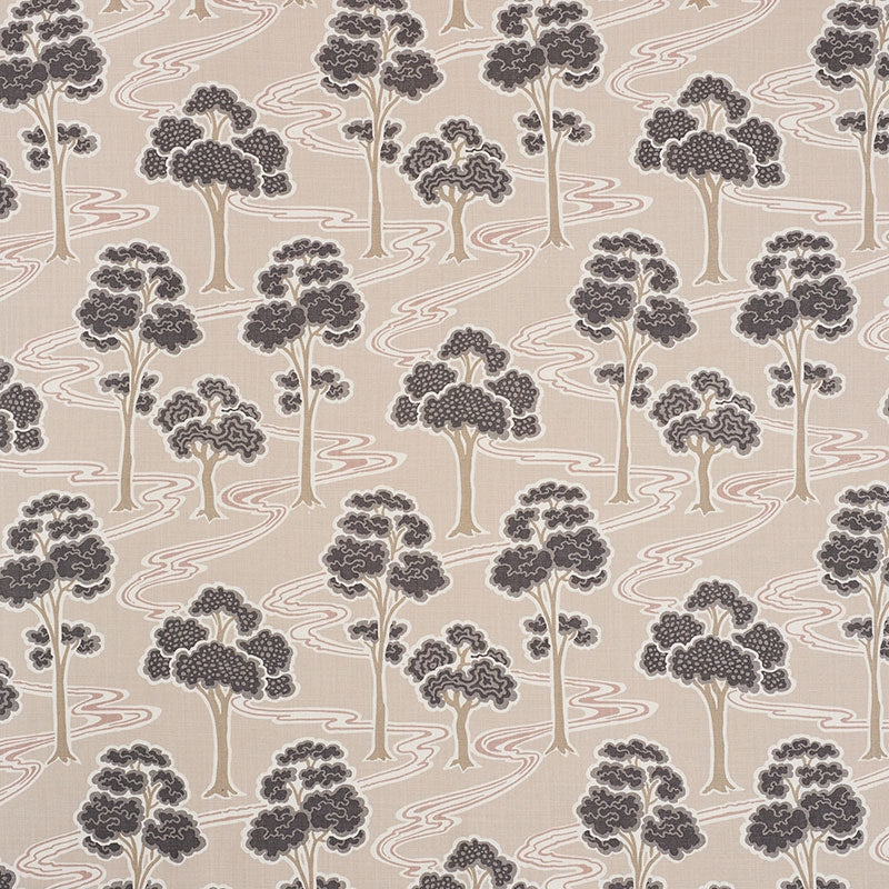 Looking 176740 Tree River Blush by Schumacher Fabric