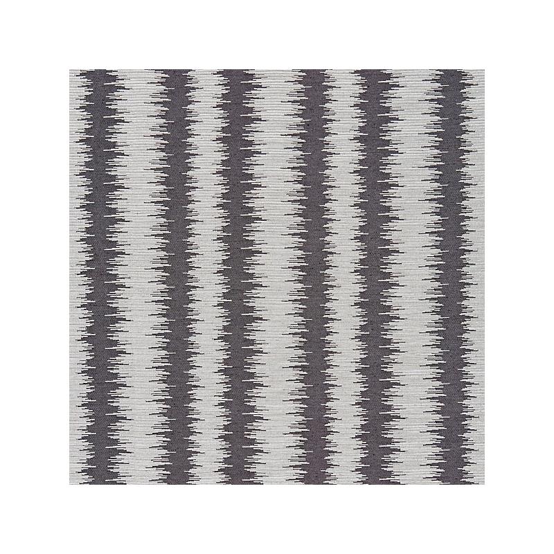 Sample 27138-004 Konya Ikat Stripe, Graphite - Scalamandre Fabric (SC 000427138)