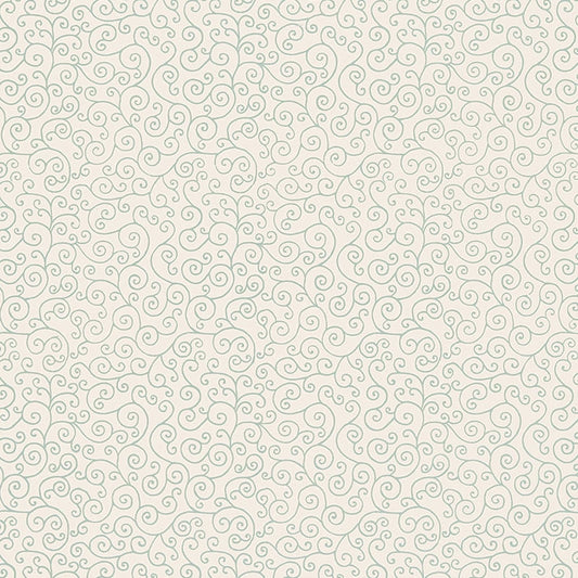 Acquire 5005222 Sangar Scroll Water Blue Schumacher Wallpaper