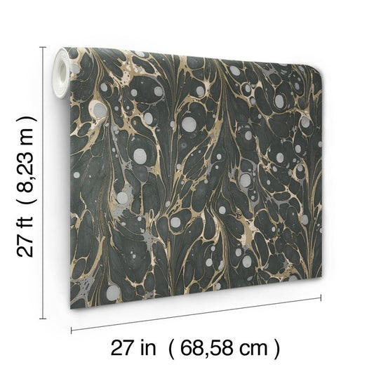 Select NV5591 Modern Heritage 125th Anniversary Marbled Endpaper York Wallpaper