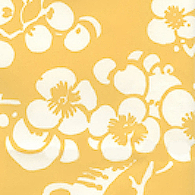 Sample 301-02AWP Hawthorne Reverse, New Ochre On Almost White by Quadrille Wallpaper