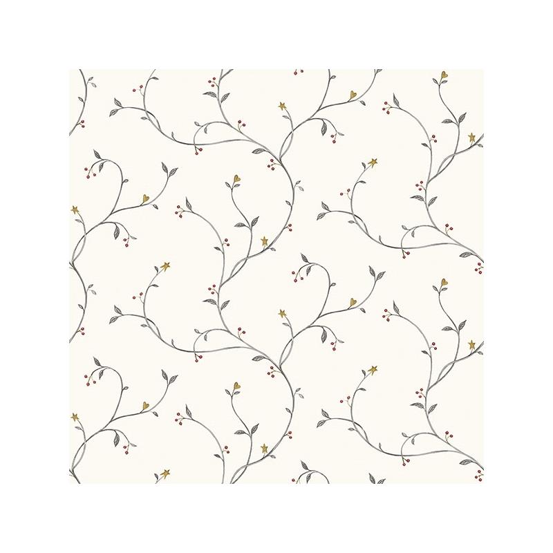 Sample 3123-091510 Homestead, Kurt Black Tin Star Trail by Chesapeake Wallpaper