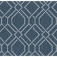 Acquire 4025-82512 Radiance Frege Blue Trellis Wallpaper Blue by Advantage