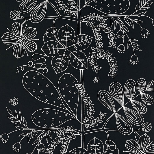 Order 5007494 Blommen Ebony Schumacher Wallpaper